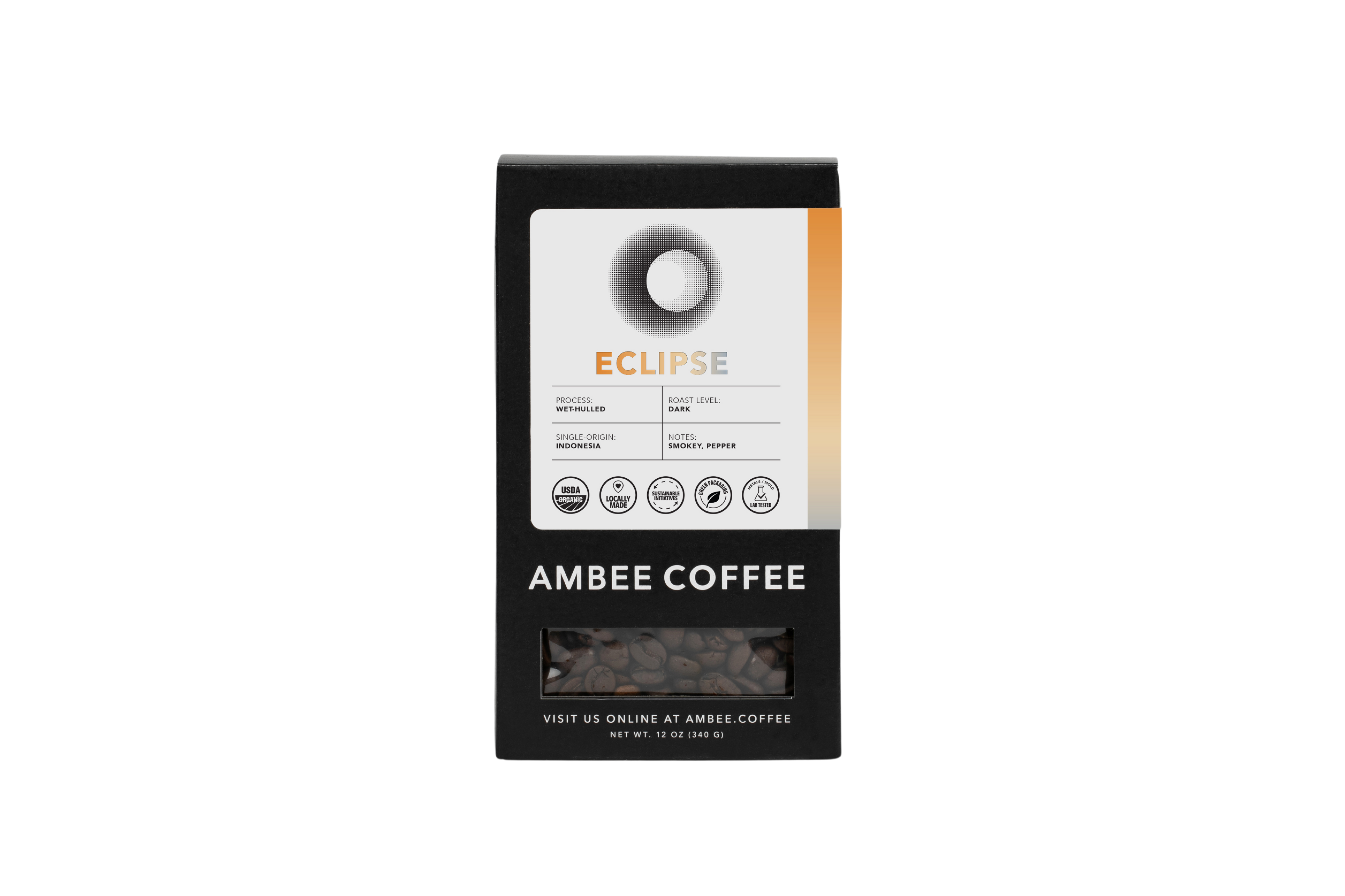 Eclipse Orgnaic Indonesian Dark Roast Whole Bean Coffee