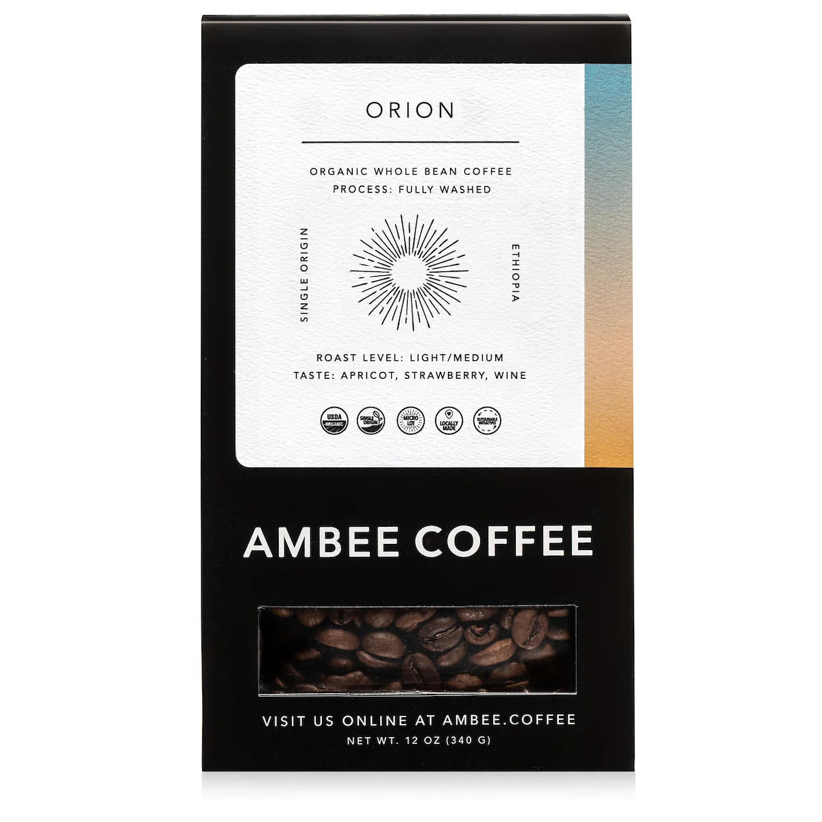 Orion – 12oz Organic Whole Bean Coffee Box